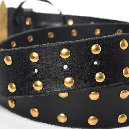 Gucci Calfskin Star Buckle GG Belt 90 36 Black 5 of 5
