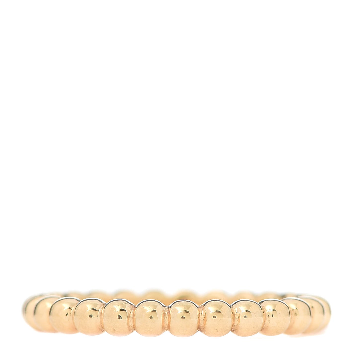 18K Yellow Gold Medium Perlee Ring 58 8.25