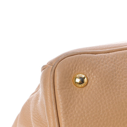 Prada Vitello Daino Shoulder Bag Sughero 8 of 13
