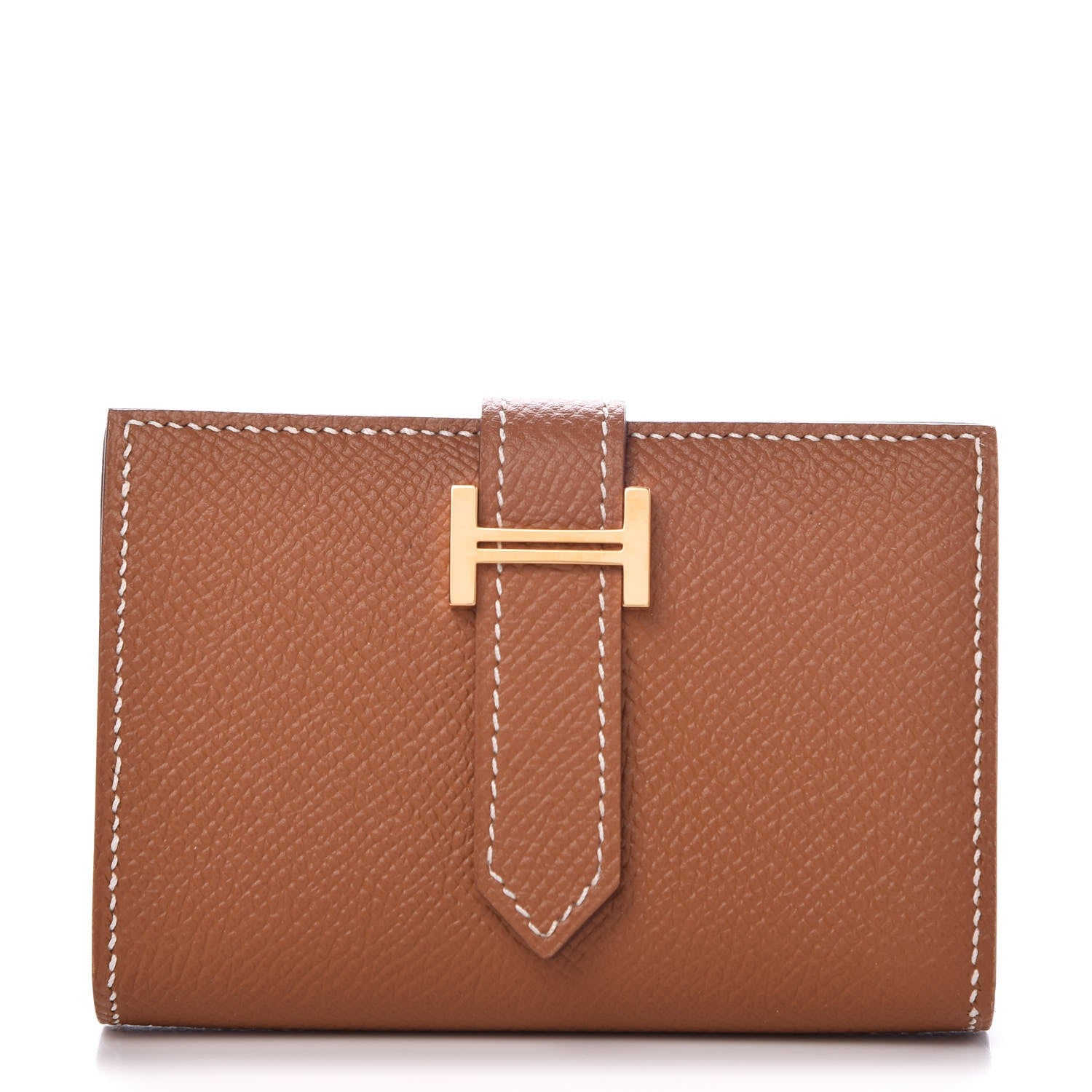 Hermes Epsom Mini Bearn Wallet Gold 1 of 8