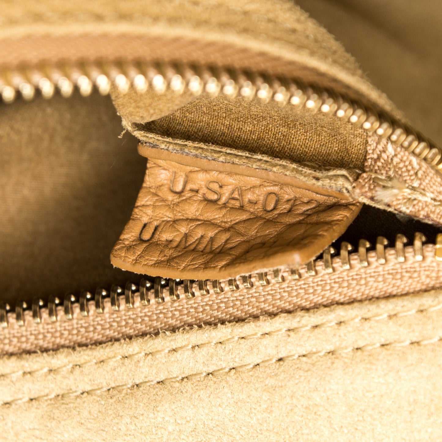 Pebbled Calfskin Mini Luggage Camel