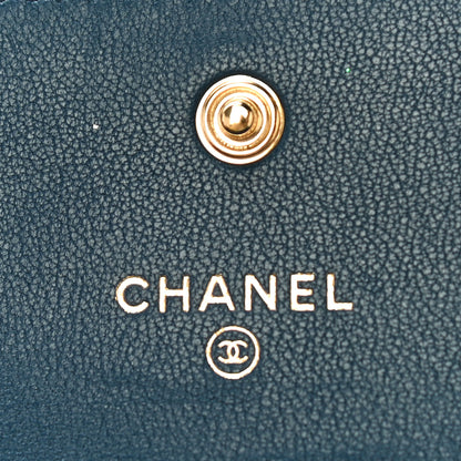 Chanel Lambskin Quilted Medium Chanel 19 Flap Wallet Dark Blue 6 of 12