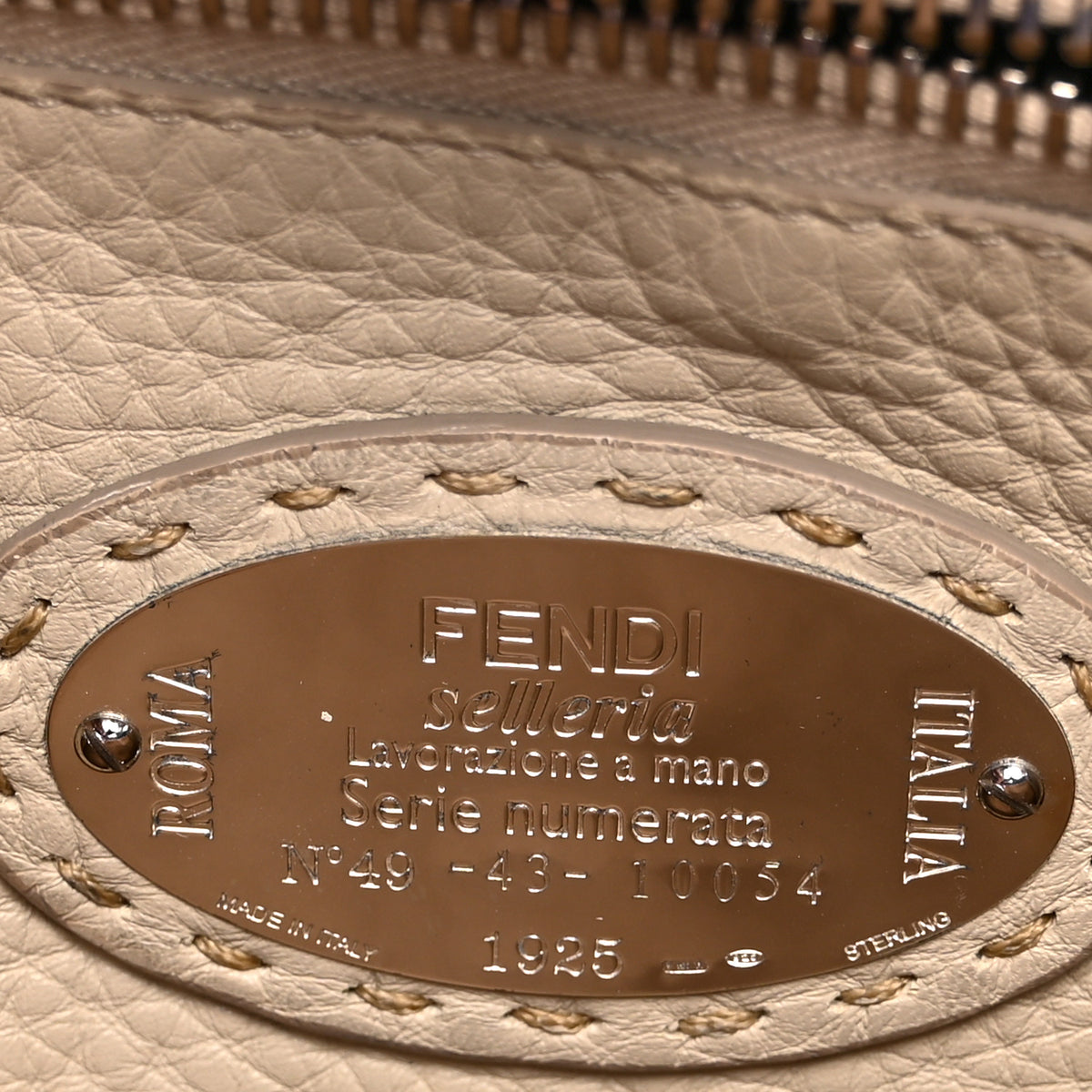 Cuoio Romano Selleria Bi-Color Medium Peekaboo Iconic Satchel Blue Neon Latte