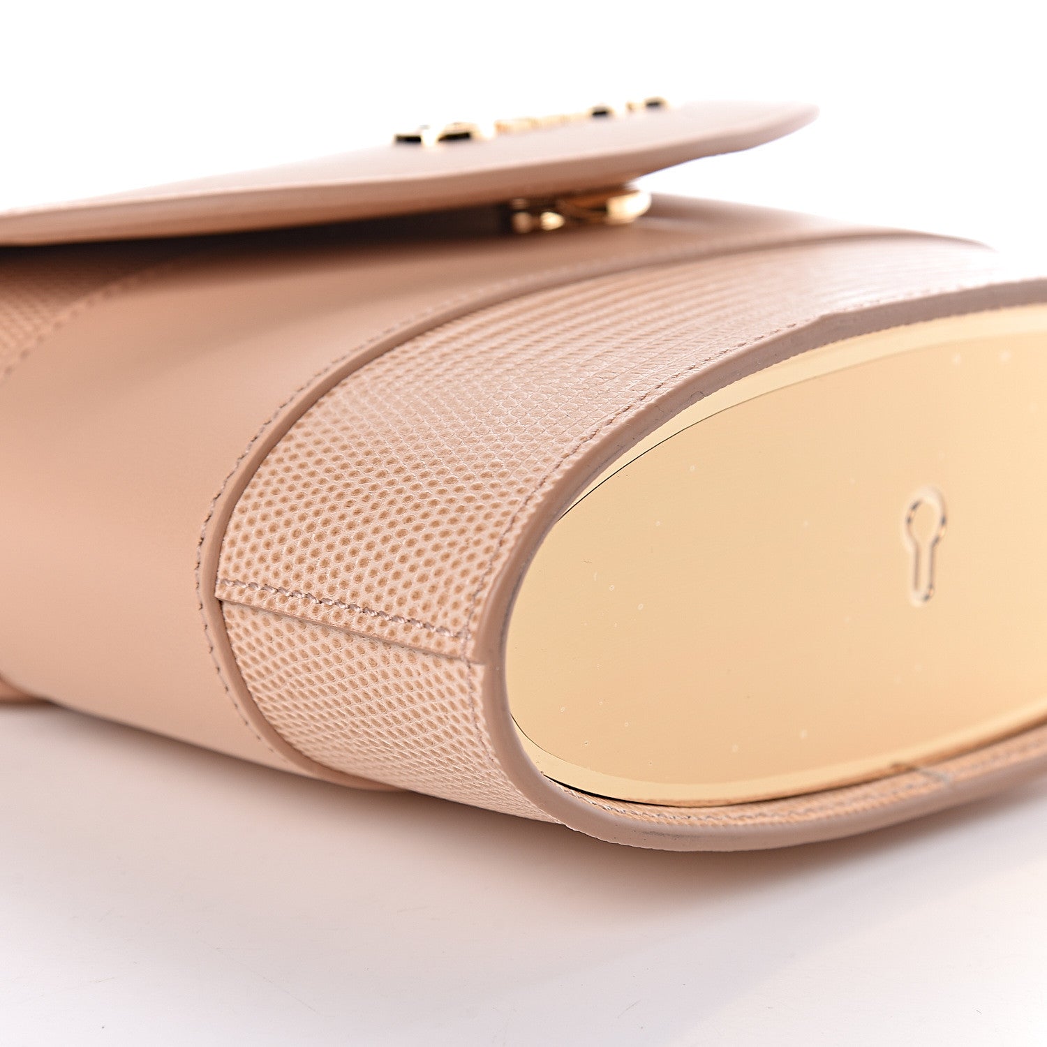 Chloe Calfskin Lizard Embossed Small Aby Lock Delicate Pink 7 of 9