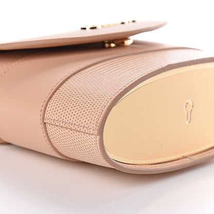 Chloe Calfskin Lizard Embossed Small Aby Lock Delicate Pink 7 of 9