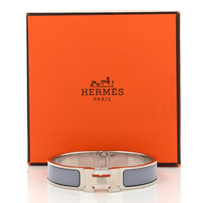 Hermes Enamel Narrow Clic Clac H Bracelet PM Bleu Lin 5 of 5