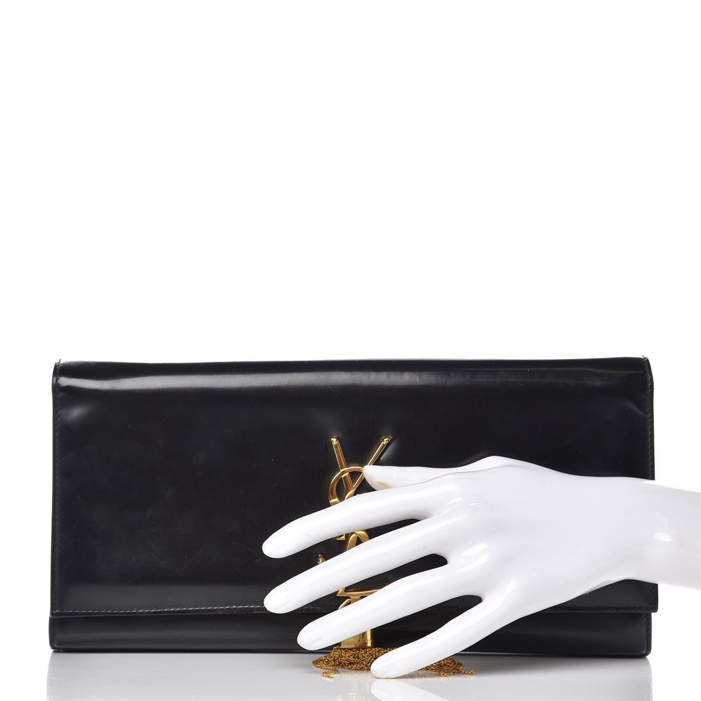 Patent Cassandre Tassel Clutch Black