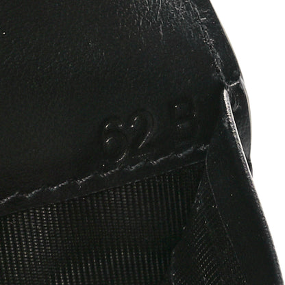 Prada Vitello Daino Triangle Continental Zip Wallet  Black 8 of 8