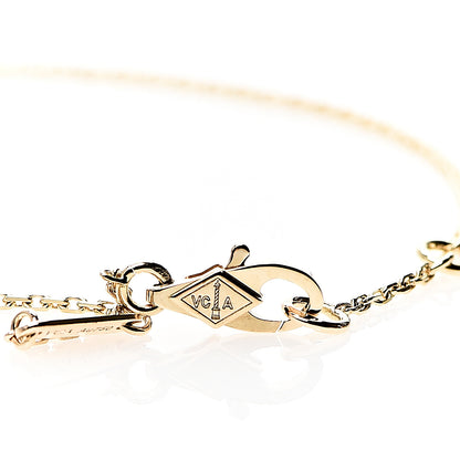 Van Cleef & Arpels 18K Yellow Gold Mother of Pearl Sweet Alhambra Bracelet 3 of 6