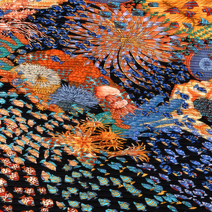 Hermes Silk Plisse Rencontre Oceane Scarf 90 4 of 7
