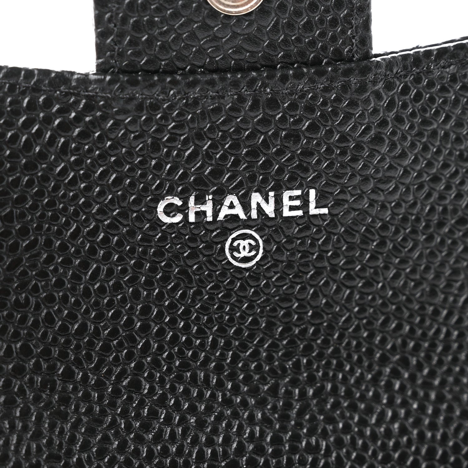 Chanel Caviar Quilted Flap Card Holder Wallet Black 7 of 8