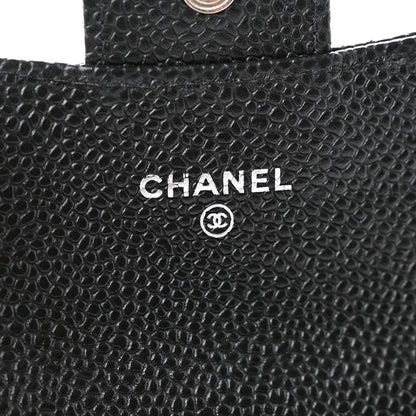 Chanel Caviar Quilted Flap Card Holder Wallet Black 7 of 8