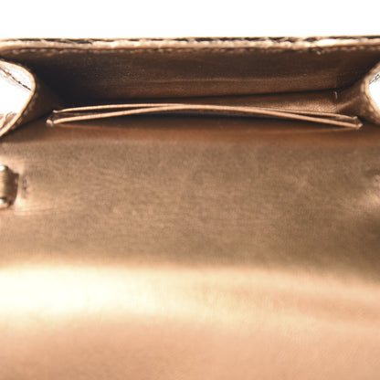 Prada Metallic Ayers Impunture Diagramme Crossbody Cammeo Mordo 4 of 9