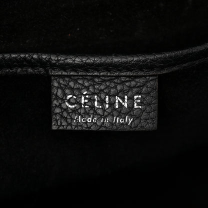 Celine Drummed Calfskin Nano Luggage Black 6 of 10