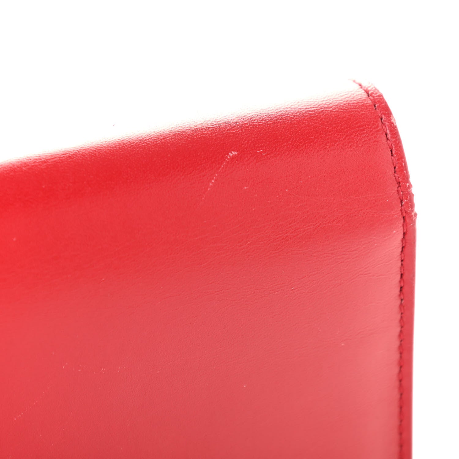 Saint Laurent Calfskin Classic Monogram Cassandre Clutch Rouge Orient 26 of 28