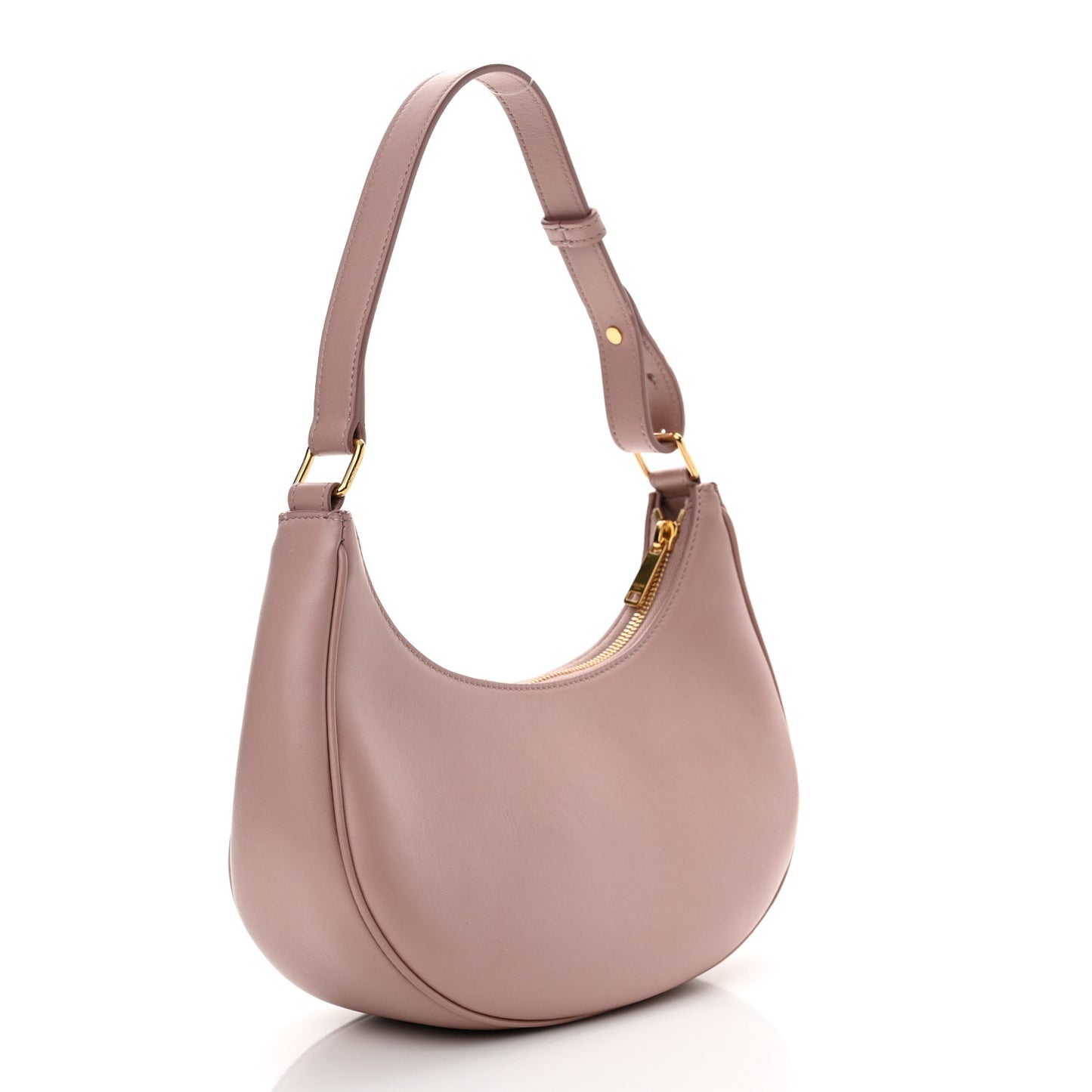 Smooth Calfskin Ava Shoulder Bag Rose Vintage