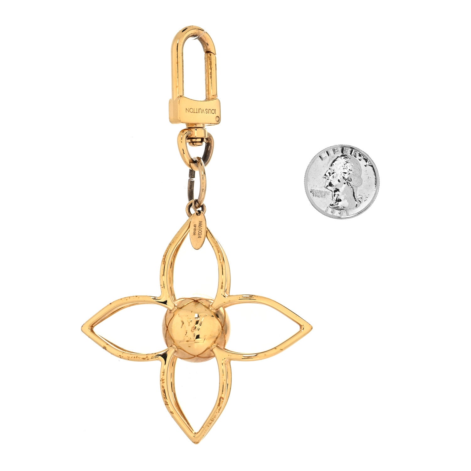 Louis Vuitton Sphere Bag Charm Gold 2 of 4