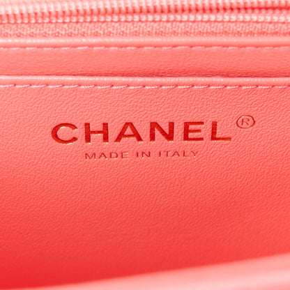 Chanel Caviar Quilted Mini Top Handle Rectangular Flap Pink 6 of 12