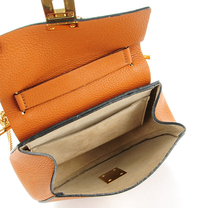 Chloe Grained Lambskin Mini Drew Shoulder Bag Caramel 5 of 8
