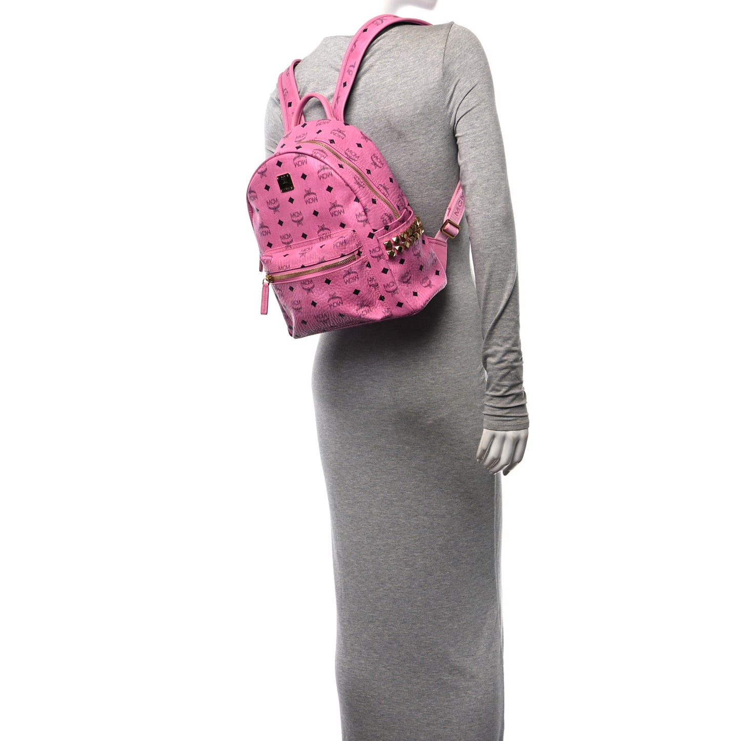 Visetos Small Side Stud Stark Backpack Pink
