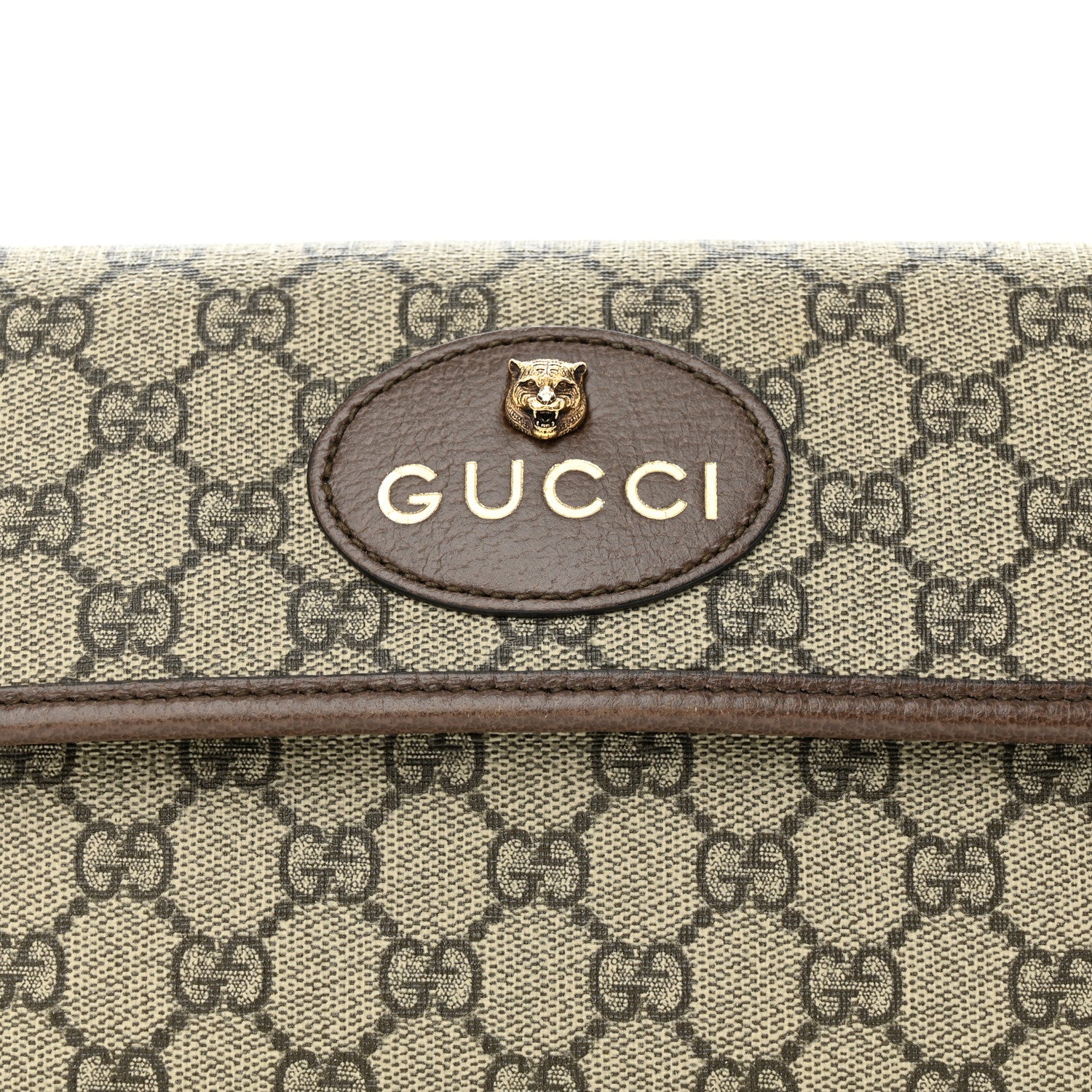 Gucci GG Supreme Monogram Neo Vintage Web Belt Bag Brown 9 of 16