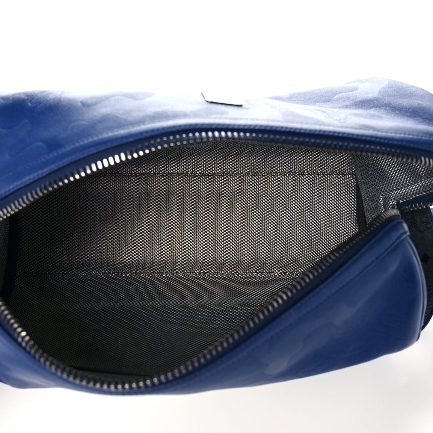 Smooth Calfskin Lion Camo Crossbody Bag Blue