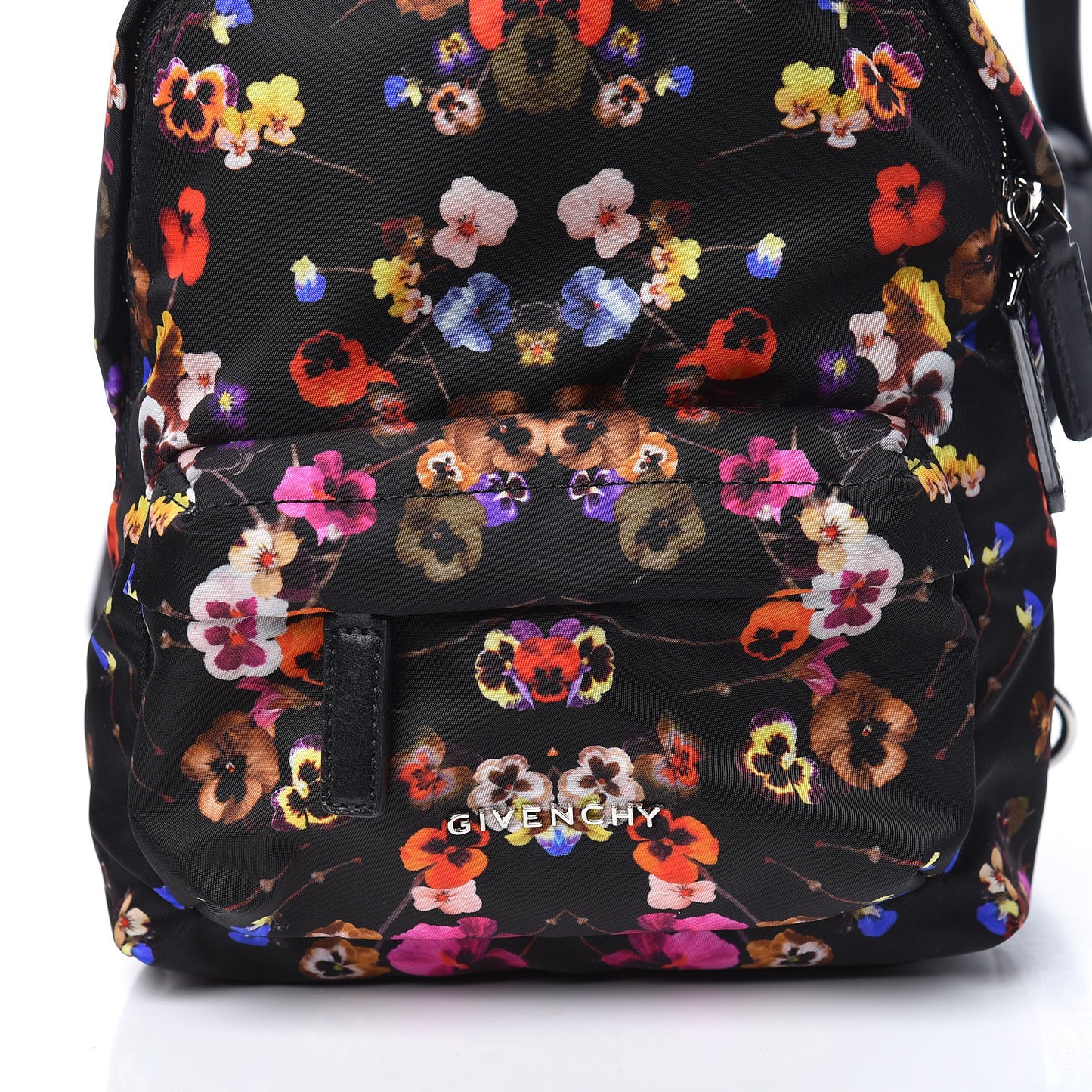 Tech Twill Nylon Pansy Print Nano Backpack Multicolor