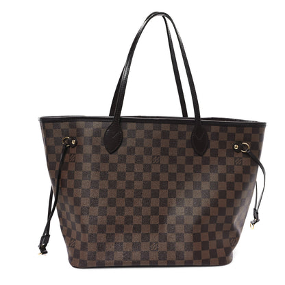 Louis Vuitton Damier Ebene Neo Neverfull MM Rose Ballerine 1 of 12