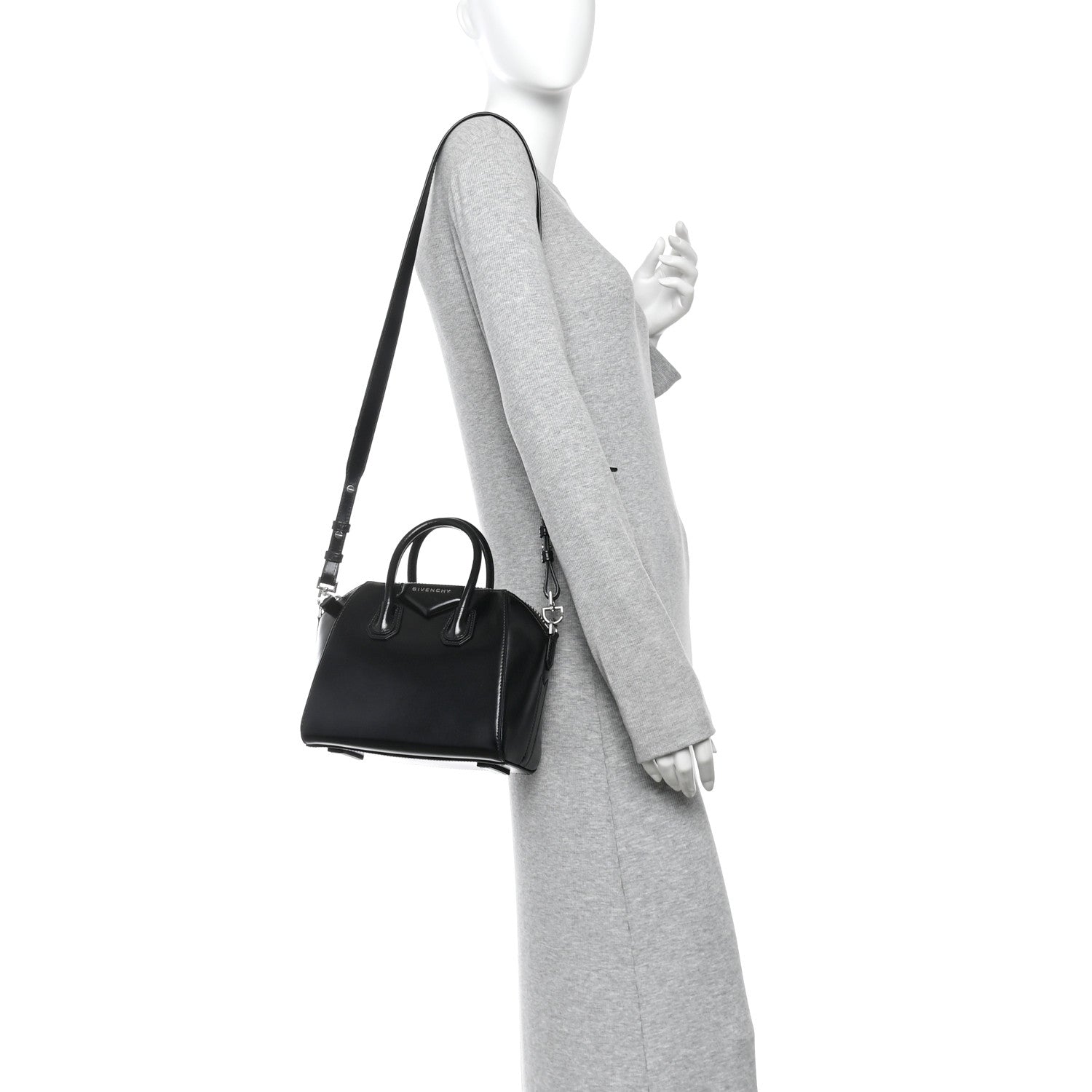 Givenchy Shiny Lord Calfskin Mini Antigona Black 2 of 10