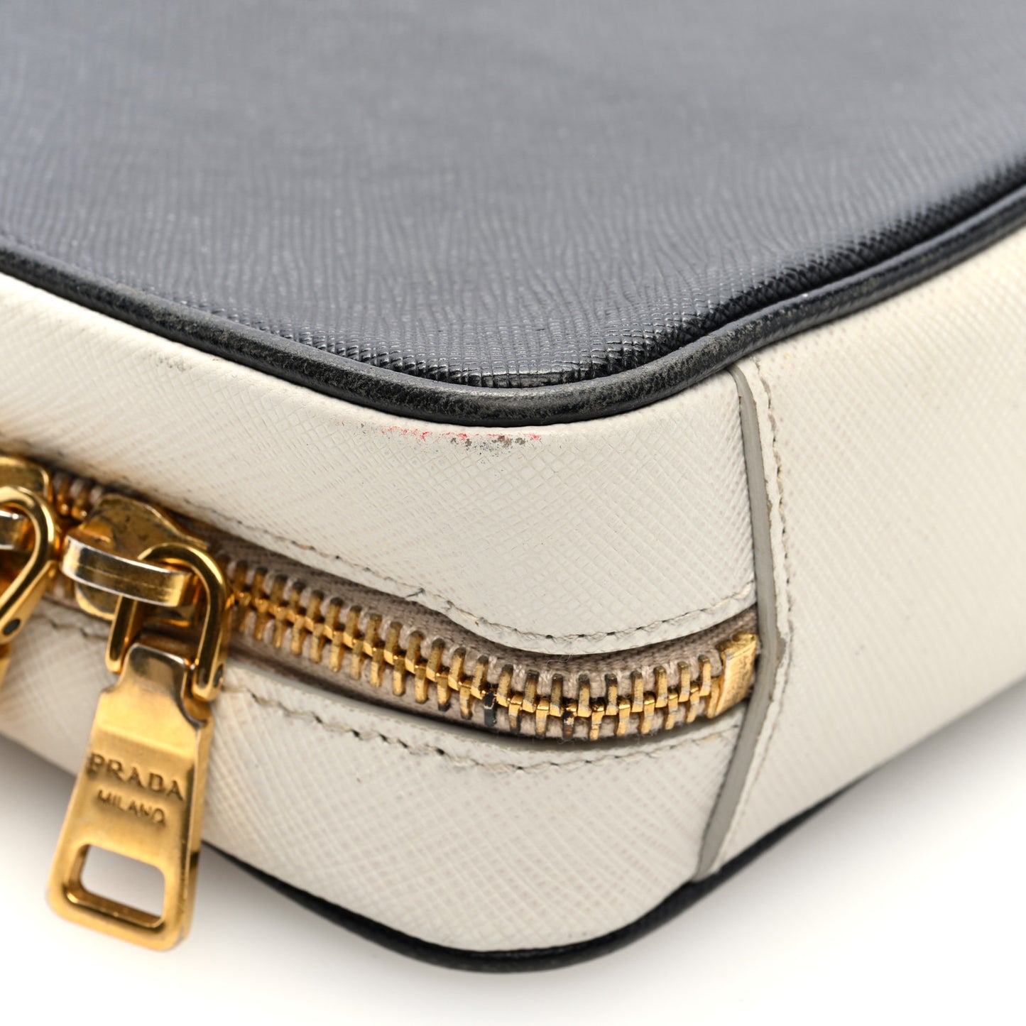 Saffiano Mini Camera Crossbody Bag Black Talco