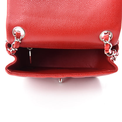Chanel Caviar Quilted Mini Square Flap Red 5 of 11