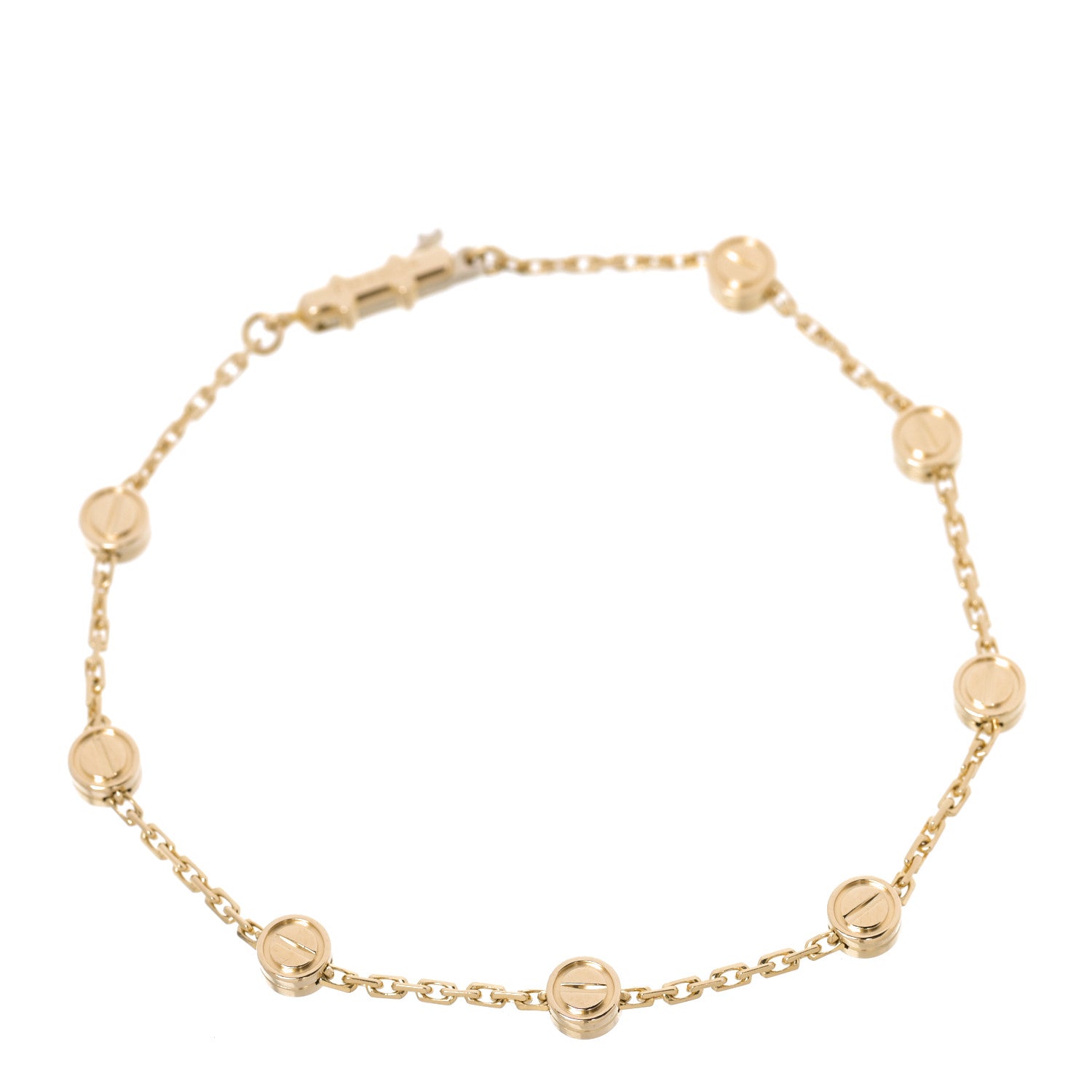 Cartier 18K Yellow Gold LOVE Station Bracelet 1 of 4