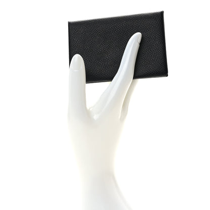 Hermes Epsom Calvi Card Case Black 2 of 9
