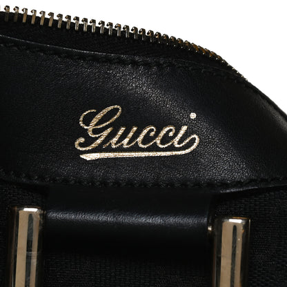 Gucci Monogram Medium D Gold Ring Hobo Black 14 of 15