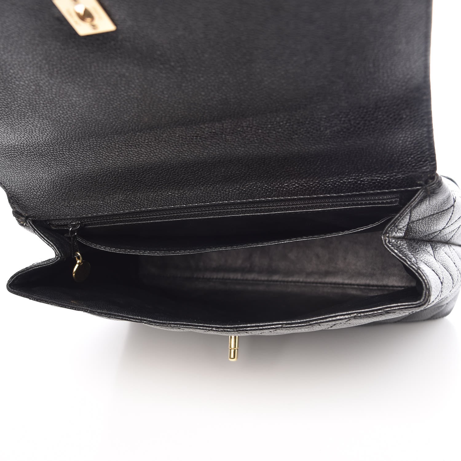 Chanel Caviar Quilted Jumbo Kelly Flap Black 5 of 17