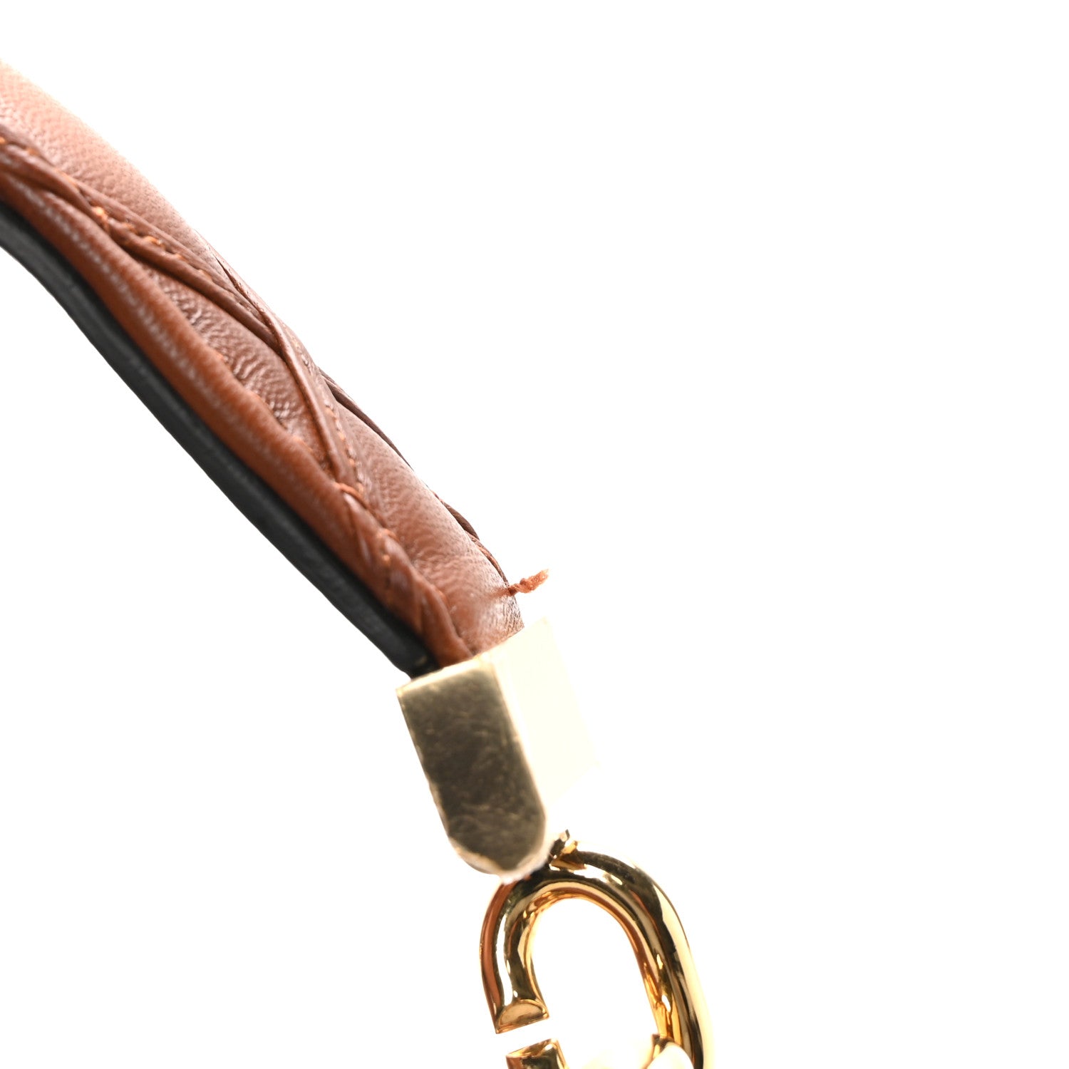 Louis Vuitton Lambskin Malletage Top Handle GO-14 MM Tan 11 of 11