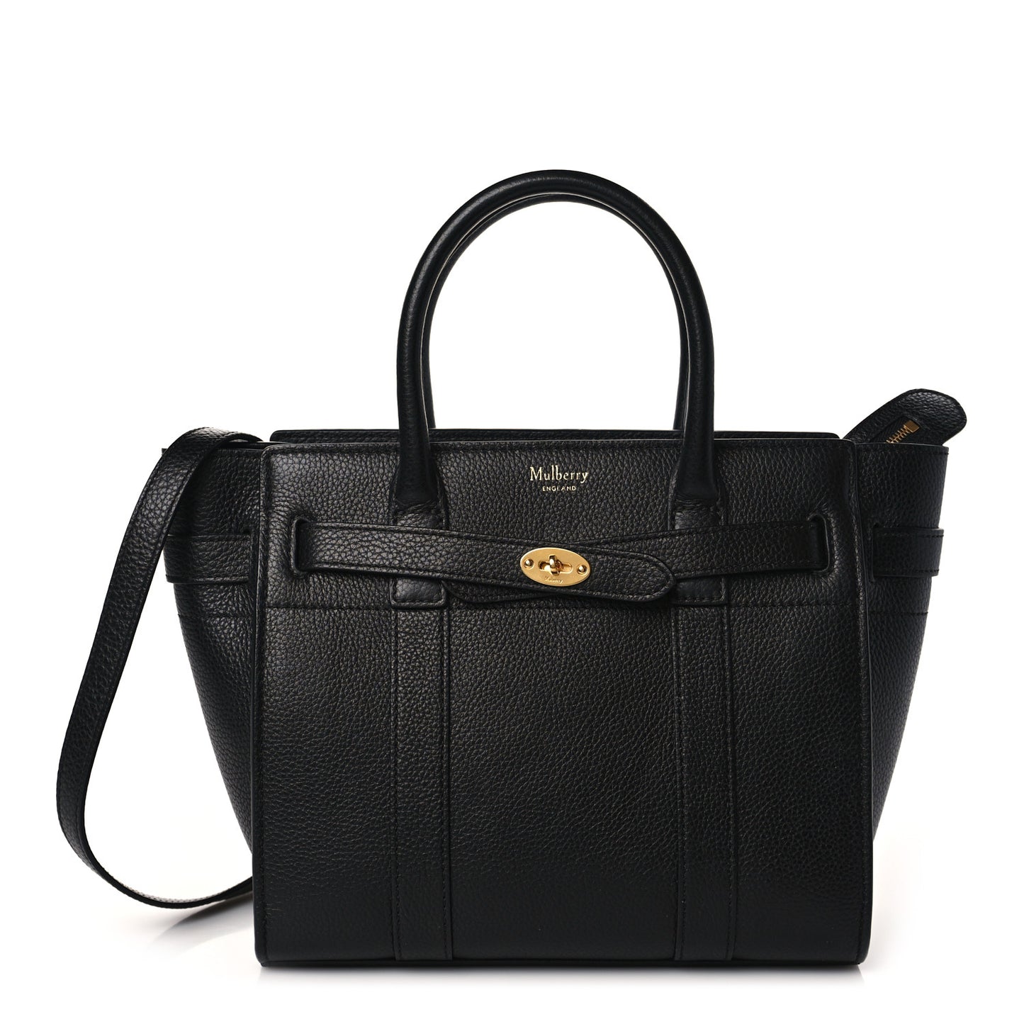 Small Classic Grain Mini Zipped Bayswater Black