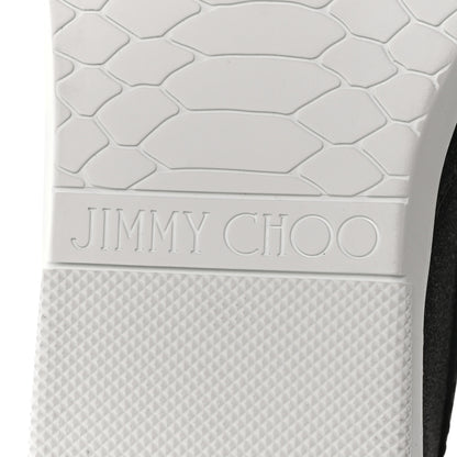 Jimmy Choo Fine Glitter Suede Mens Grove Sneakers 41 Black 6 of 8