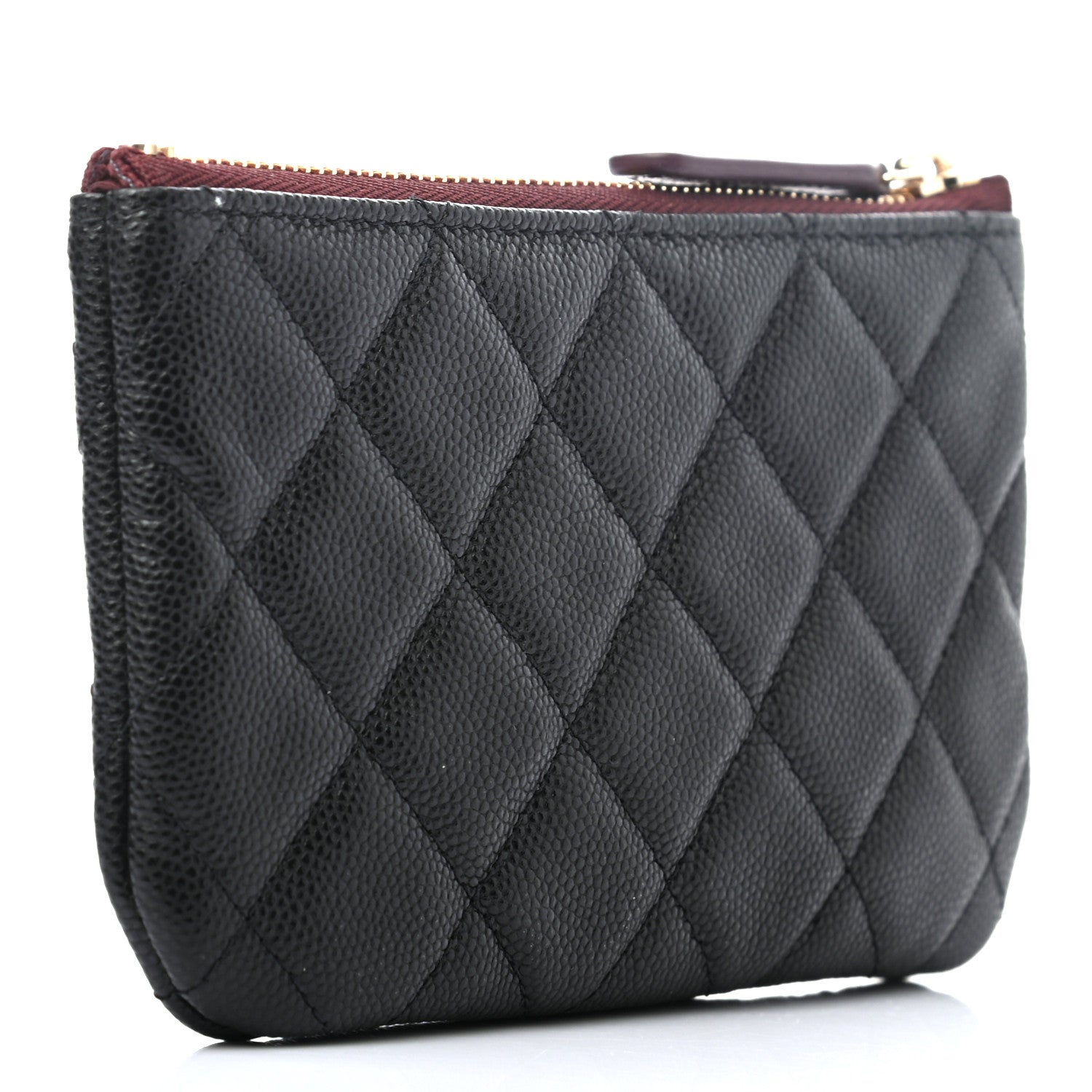 Chanel Caviar Quilted Small Cosmetic Case Black 3 of 7