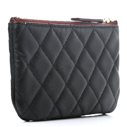 Chanel Caviar Quilted Small Cosmetic Case Black 3 of 7