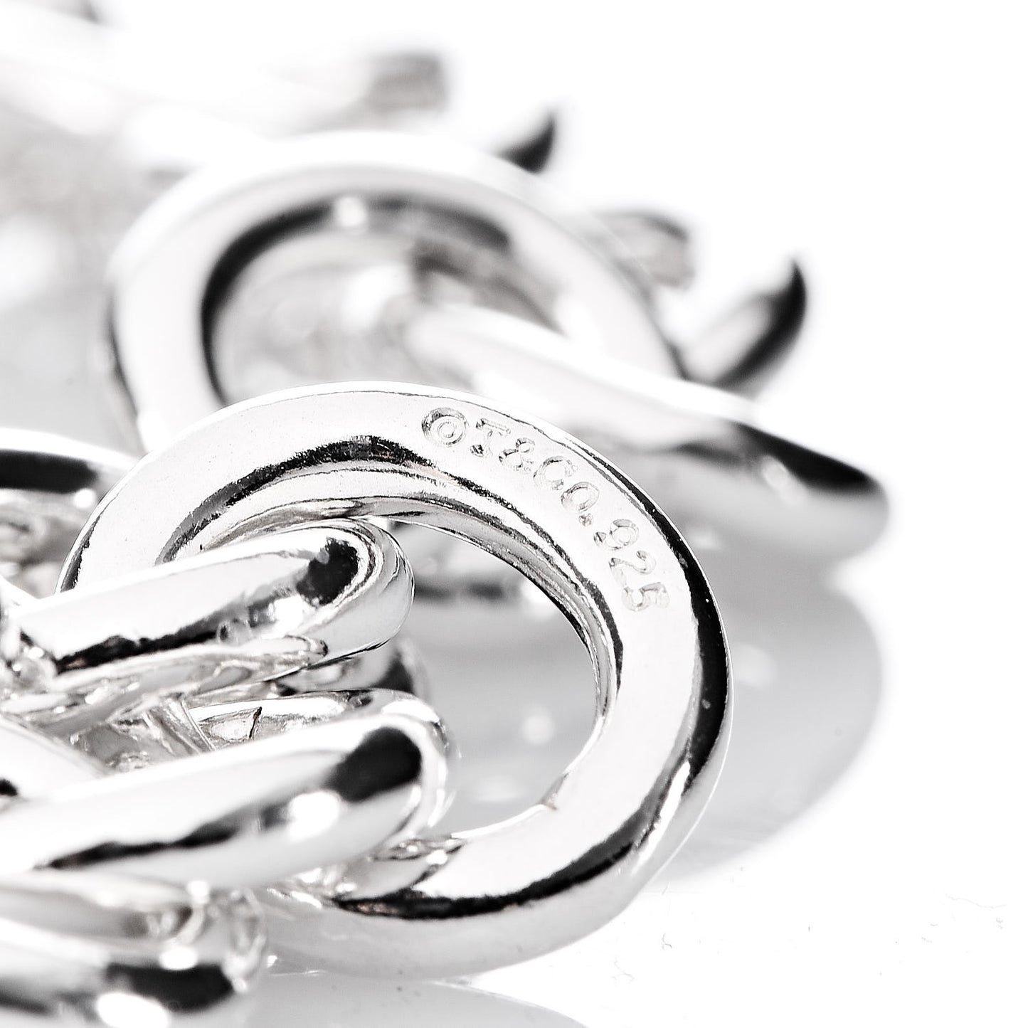 Sterling Silver Open Heart Clasp Bracelet