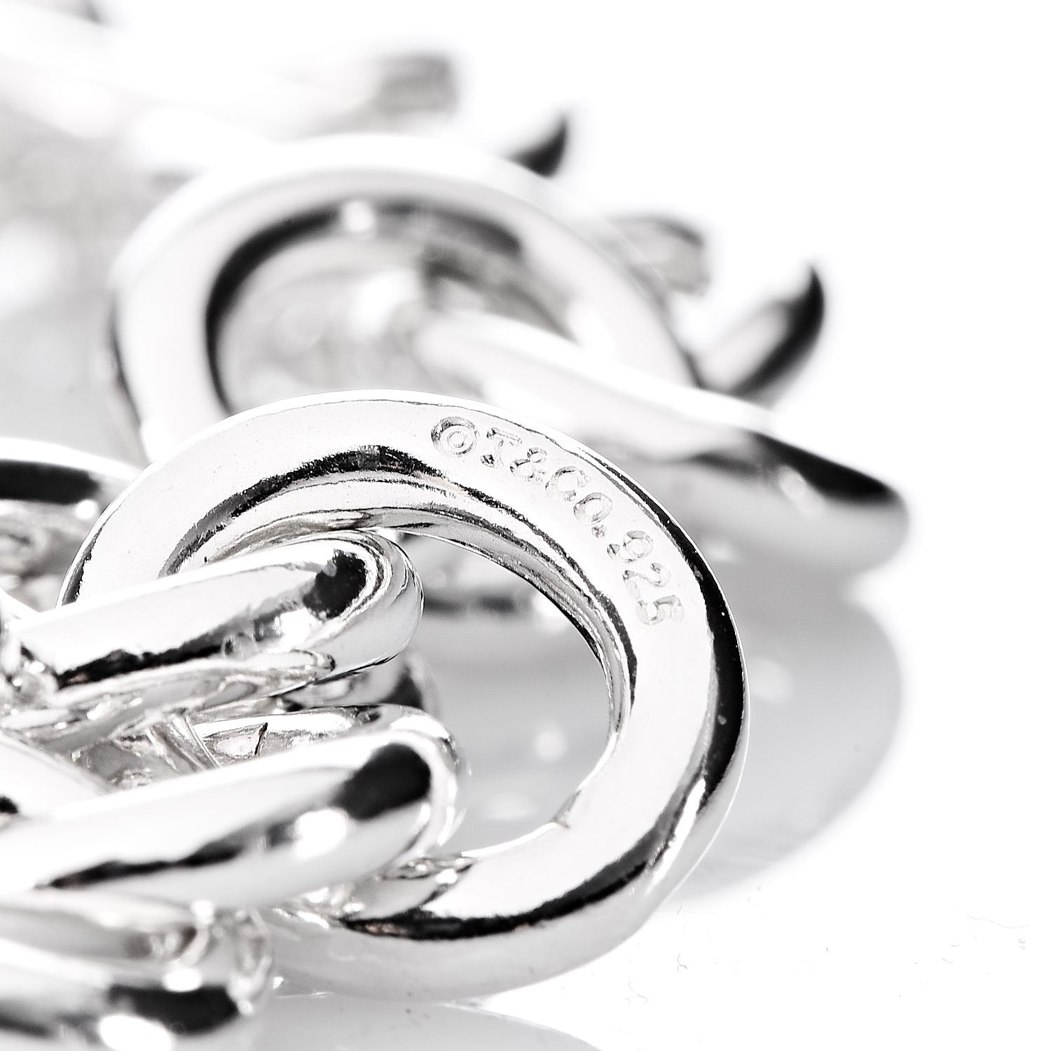Tiffany Sterling Silver Open Heart Clasp Bracelet 5 of 5