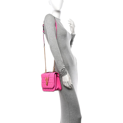 Versace Nappa Quilted Virtus Top Handle Shoulder Bag 2 of 9