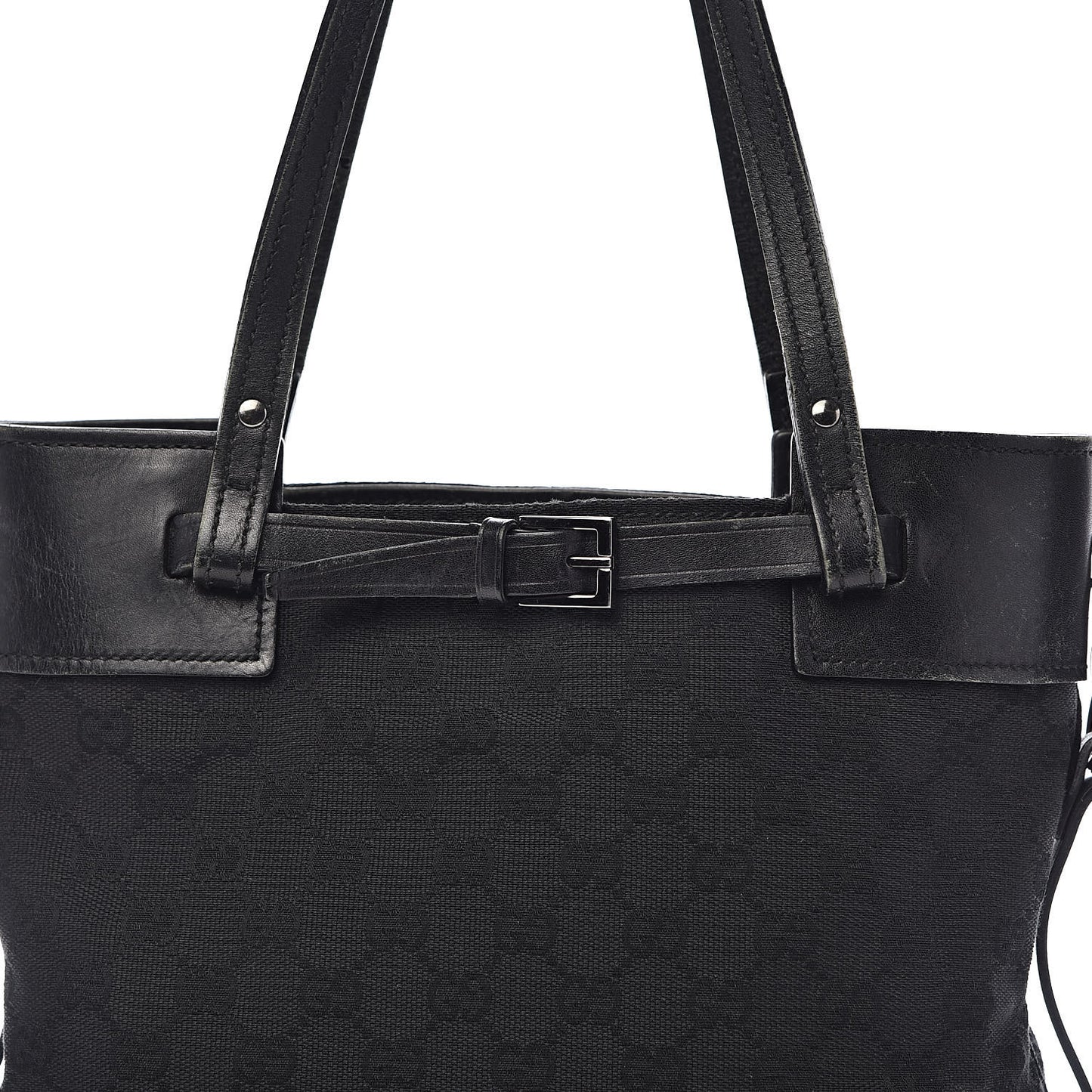 Monogram Small Bucket Tote Black