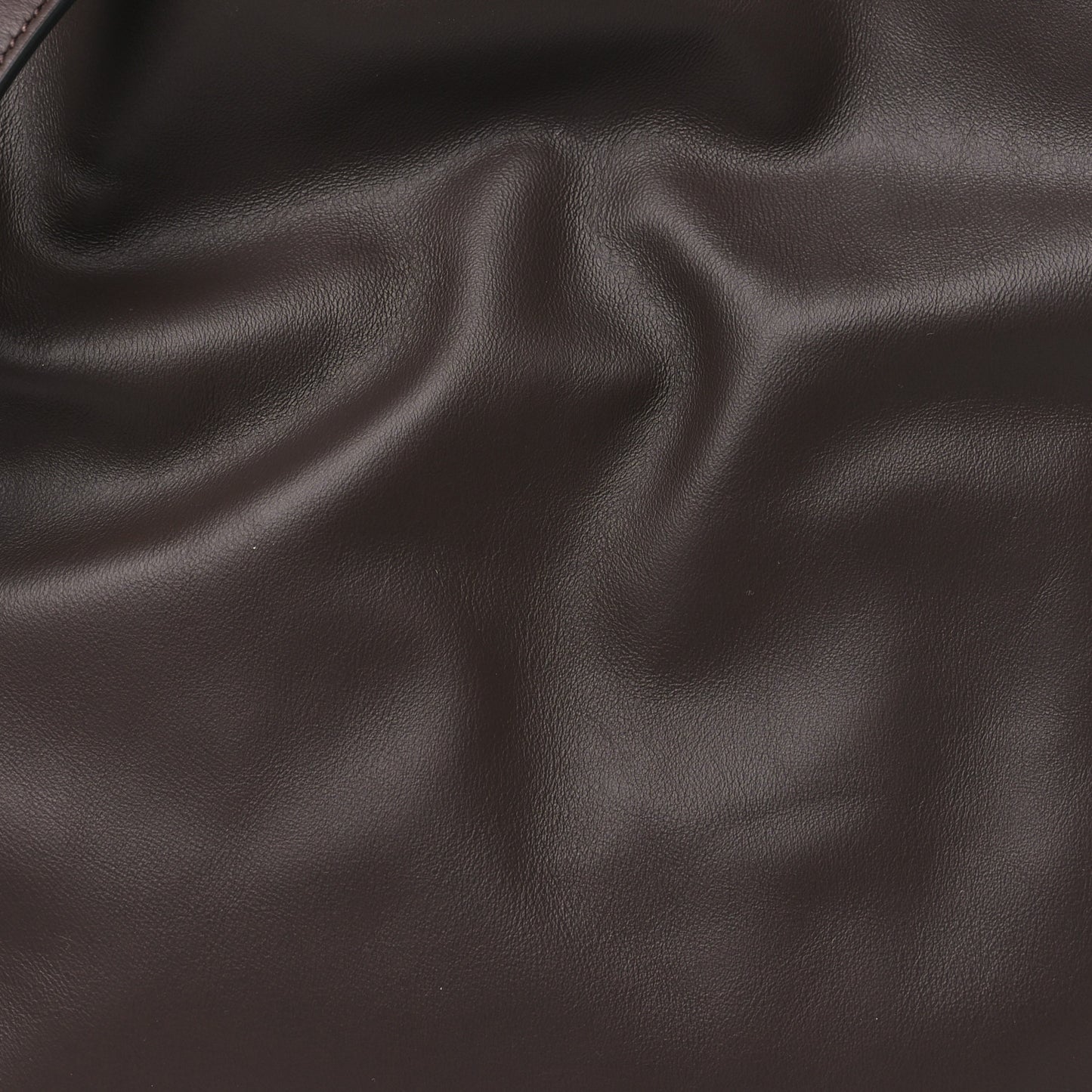 Nappa Flamenco Knot Clutch Chocolate