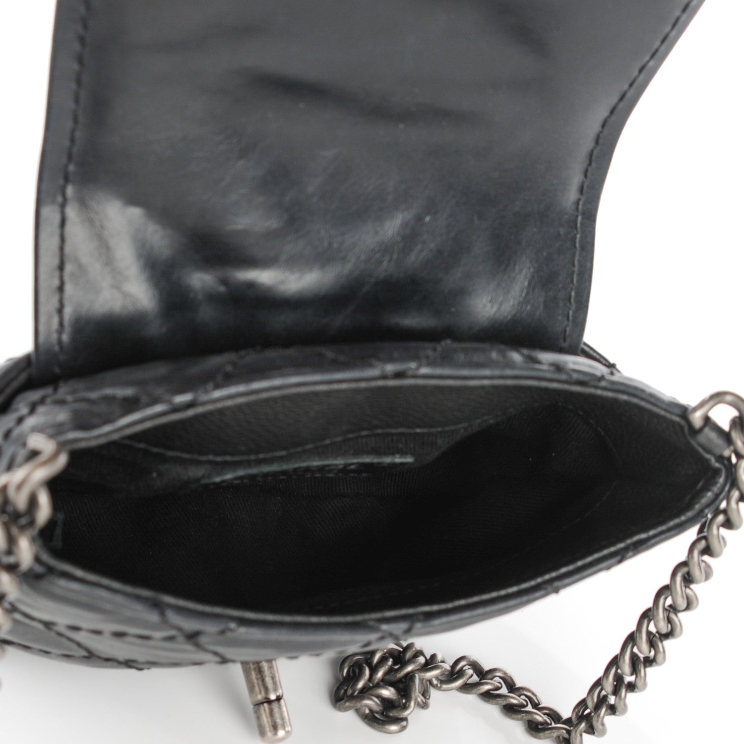 Chanel Caviar Calfskin Mini Bubble Graphic Messenger Bag Black 5 of 8