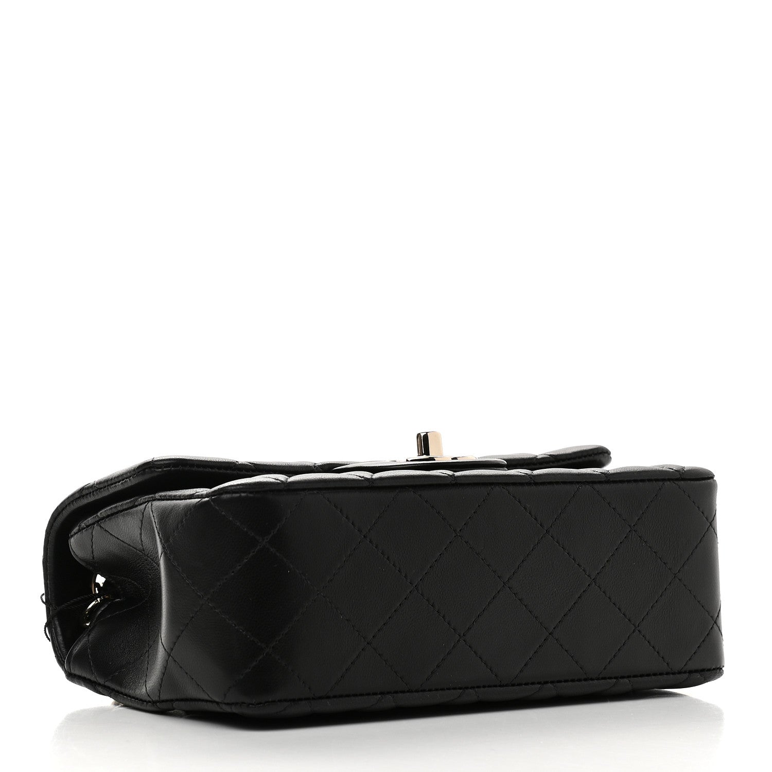 Chanel Lambskin Quilted Mini Rectangular Flap Black 4 of 9