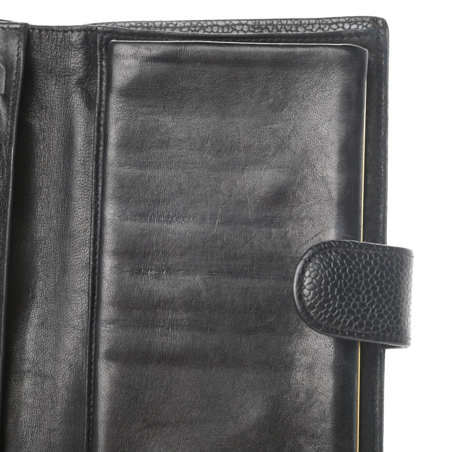 Caviar Timeless CC French Wallet Black