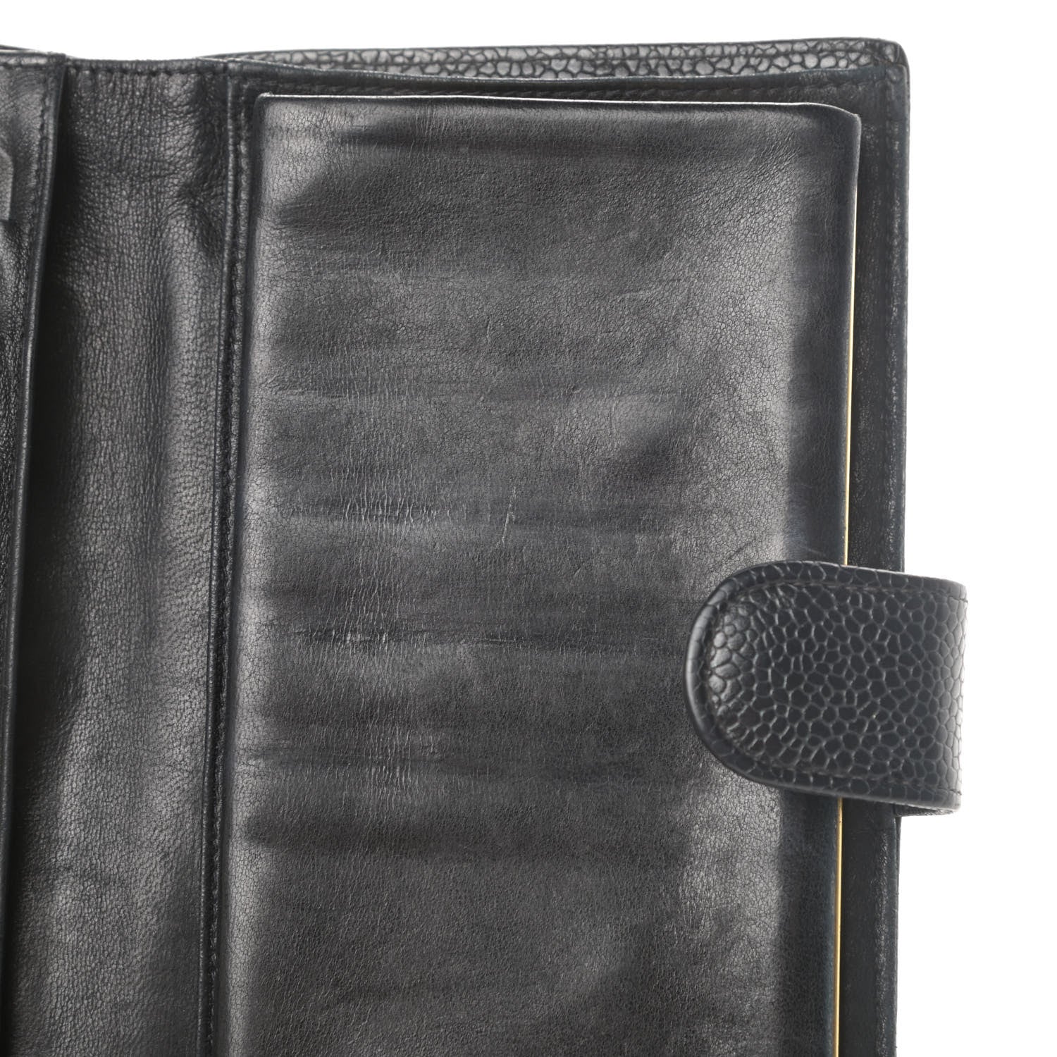 Chanel Caviar Timeless CC French Wallet Black 9 of 10