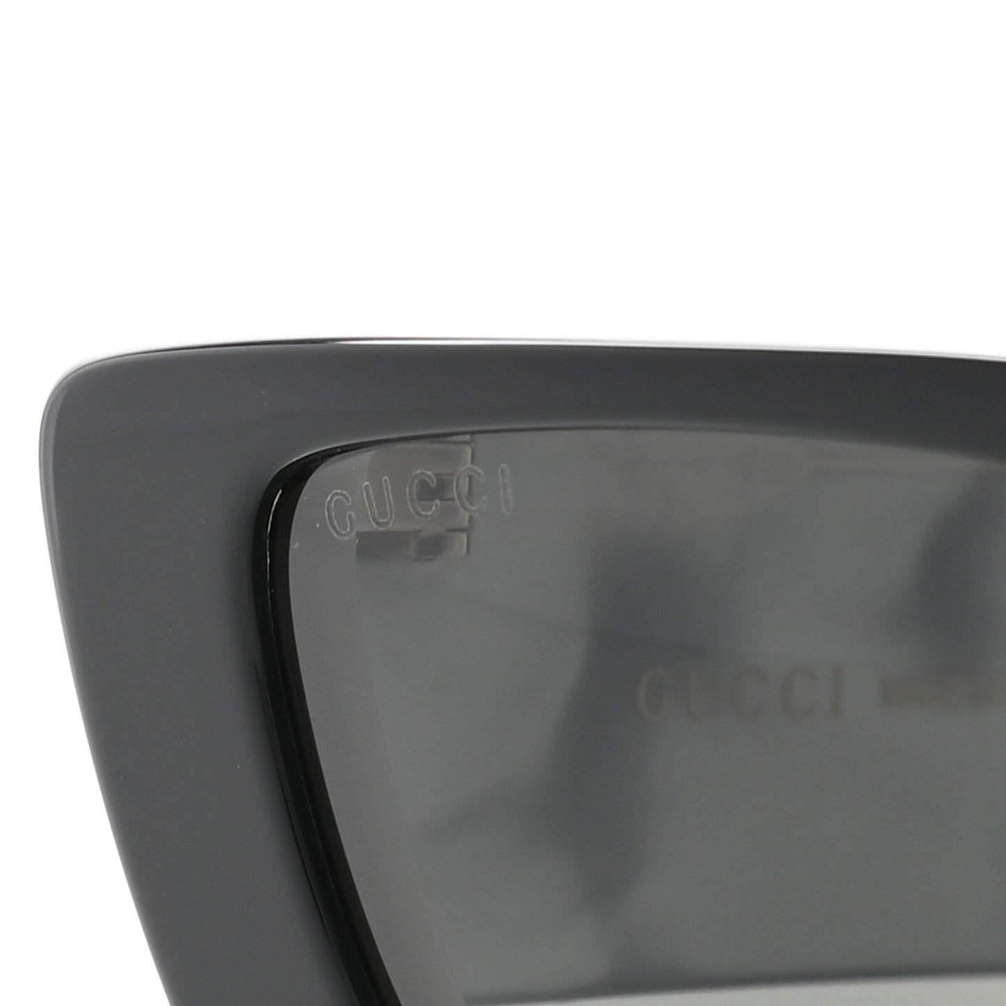 Acetate Rectangular Sunglasses GG0516S Black